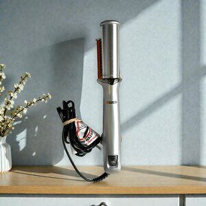 InStyler Rotating Hot Iron Hair Styler Brush 1.25" inch Barrel Silver IS1001